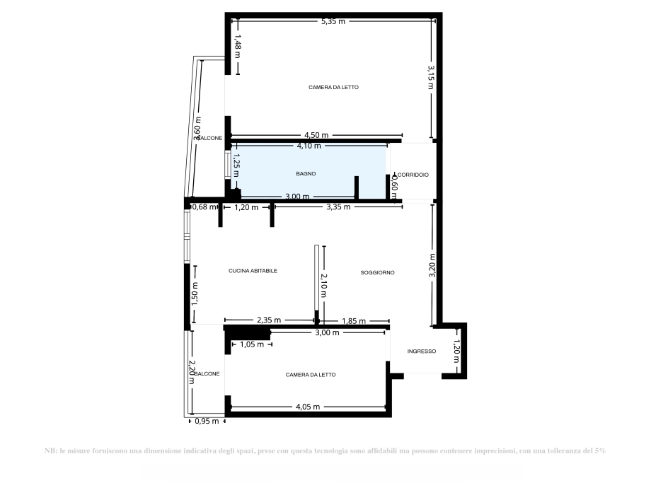 Appartamento in condominio di 3 locali 
