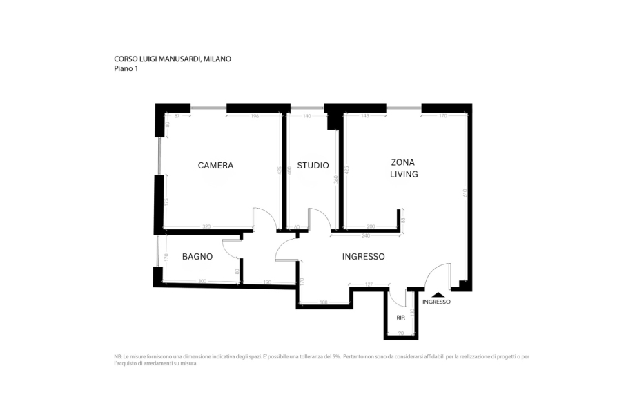 Appartamento in condominio di 3 locali 