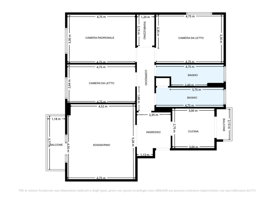 Appartamento in condominio di 4 locali 