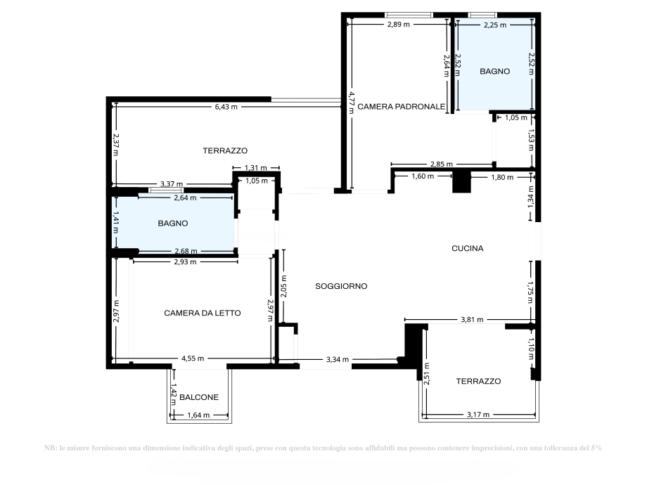 Appartamento in palazzina di 3 locali 