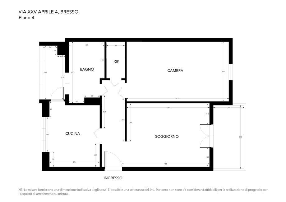 Appartamento in condominio di 2 locali 