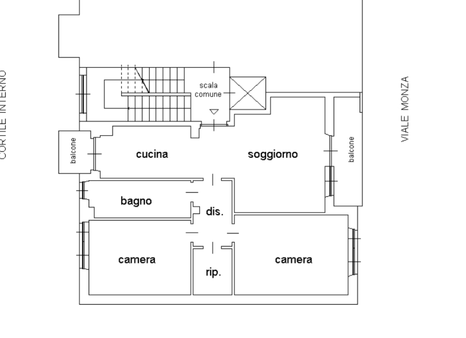 Appartamento in condominio di 3 locali 