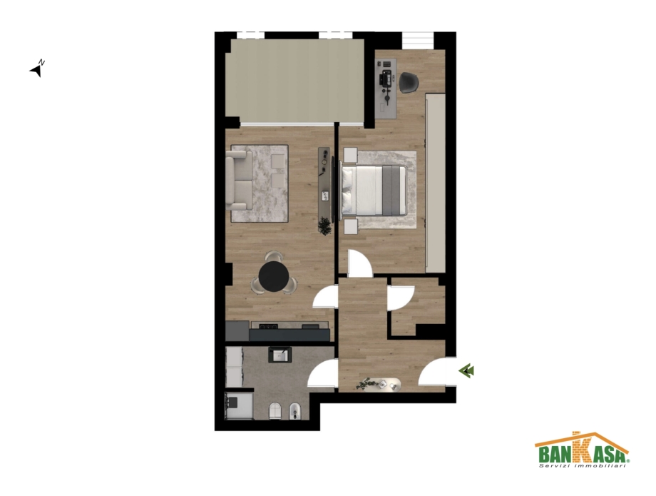 Appartamento in condominio di 2 locali 
