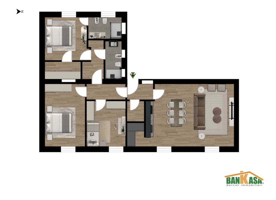 Appartamento in condominio di 4 locali 