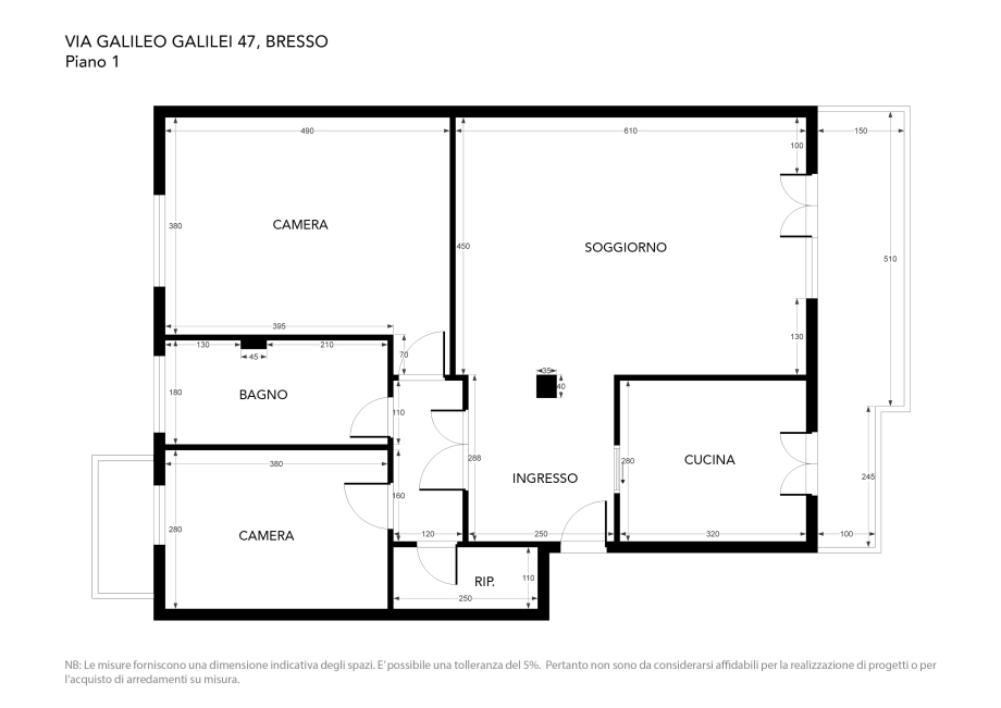 Appartamento in palazzina di 3 locali 