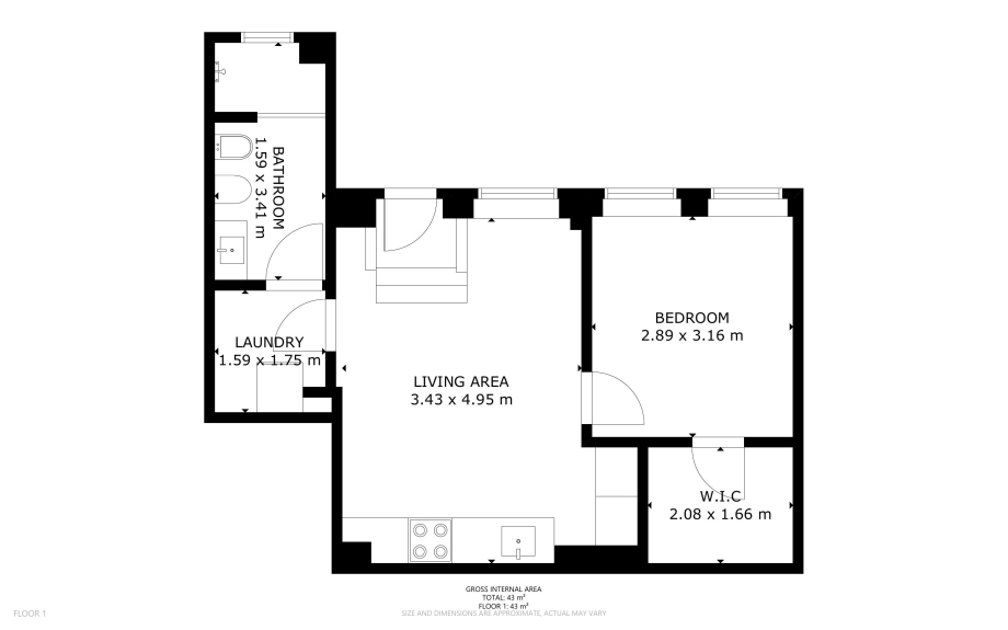Appartamento in condominio di 2 locali 