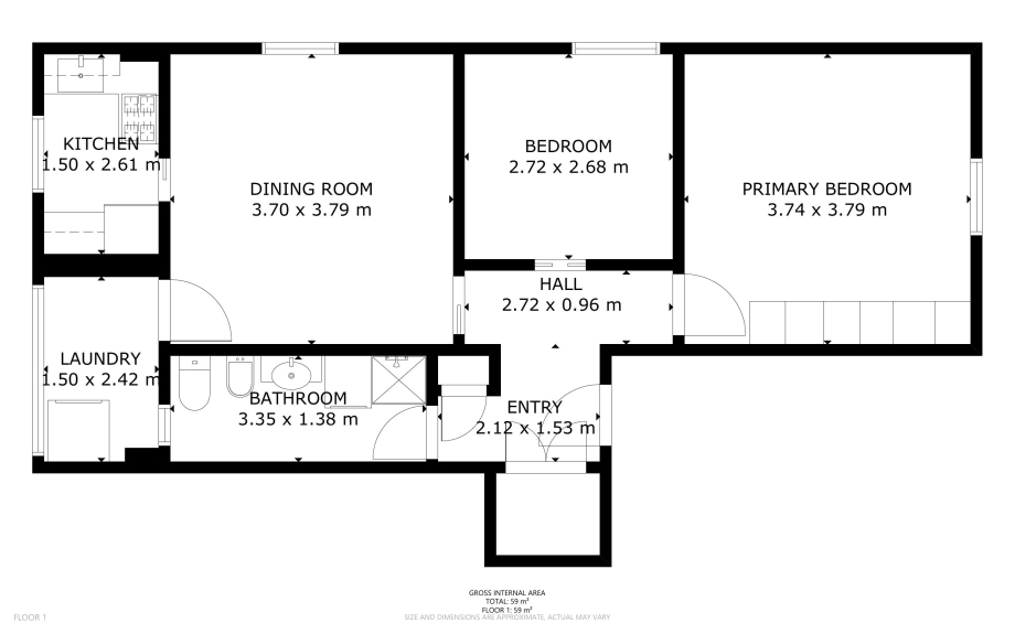 Appartamento in condominio di 3 locali 