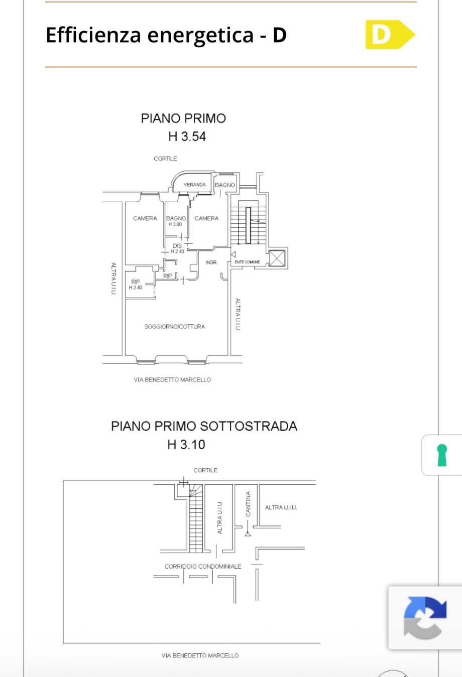 Appartamento in condominio di 3 locali 