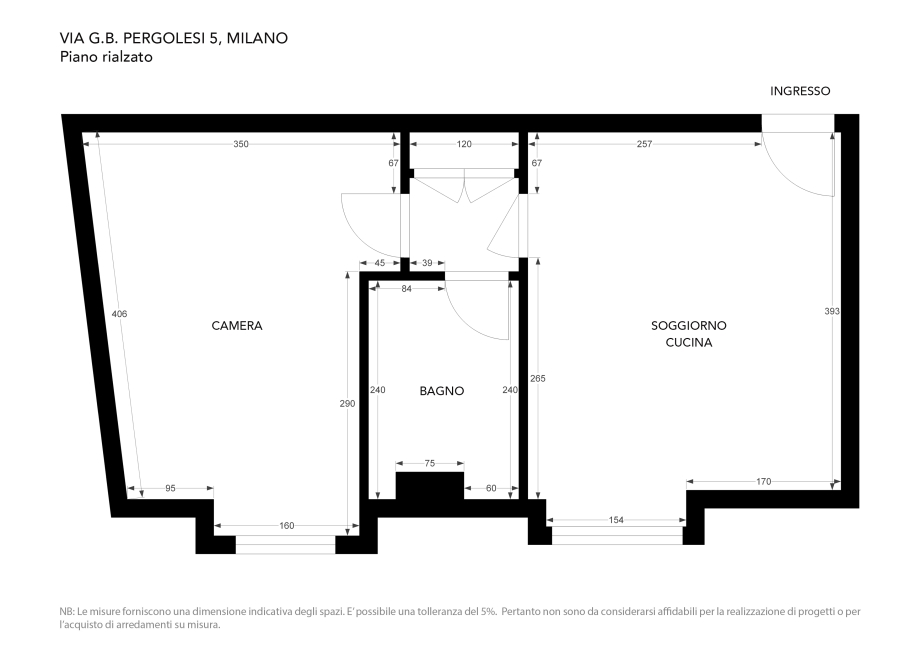 Appartamento in condominio di 2 locali 