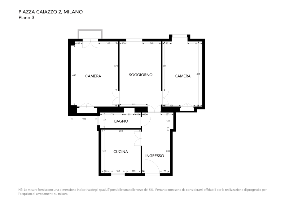 Appartamento in condominio di 3 locali 