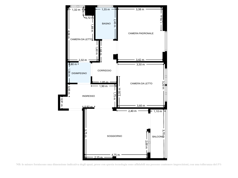 Appartamento in condominio di 3 locali 