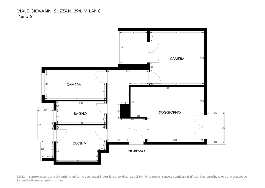 Appartamento in condominio di 3 locali 