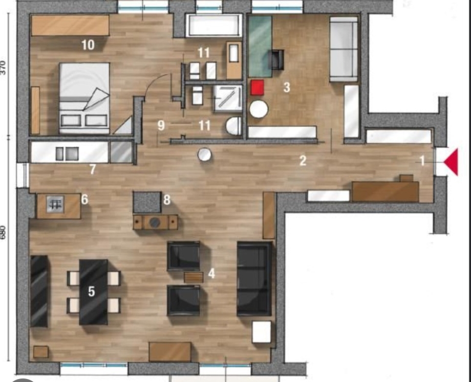 Appartamento in condominio di 3 locali 
