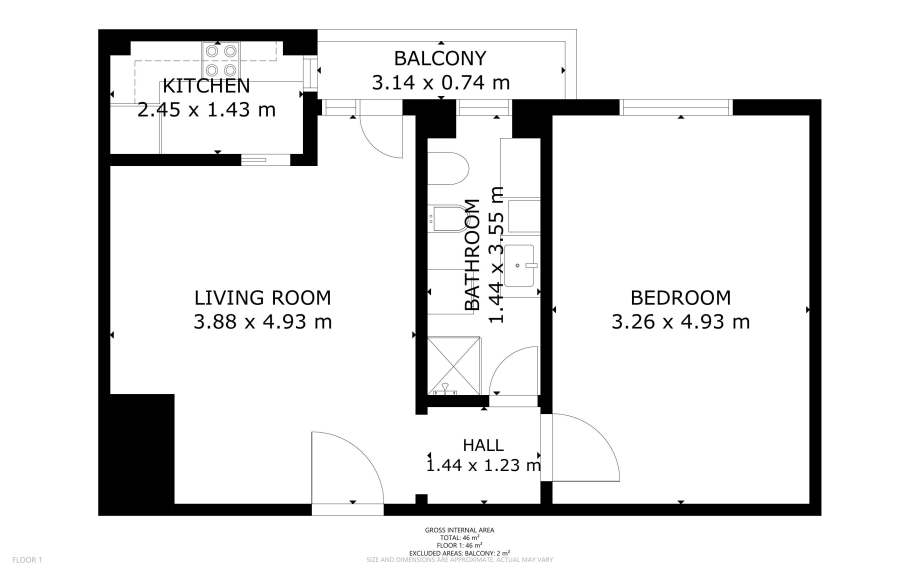 Appartamento in condominio di 2 locali 
