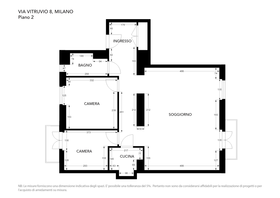 Appartamento in condominio di 3 locali 
