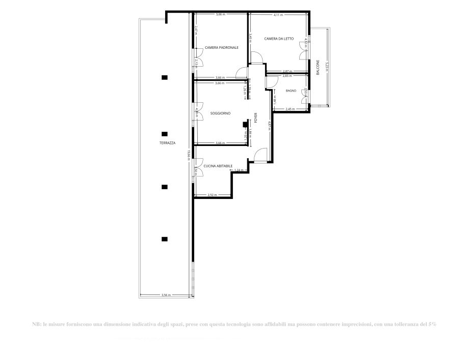 Appartamento in condominio di 3 locali 