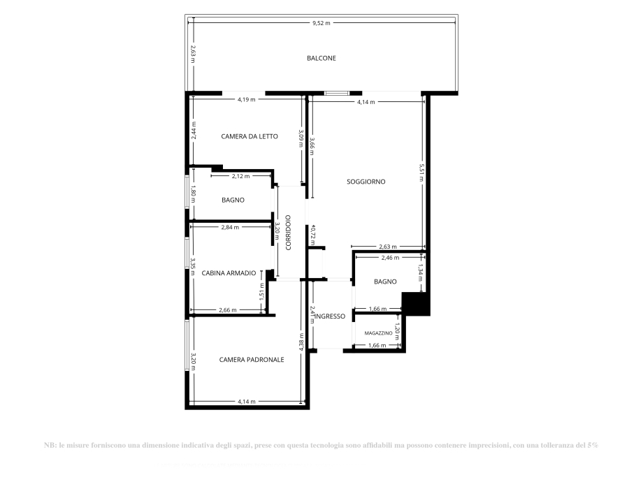 Appartamento in condominio di 4 locali 