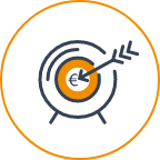 icona valuta casa ok